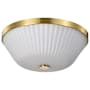 Nuvo Lighting Royale 3 Light 16" Wide Flush Mount Bowl Ceiling Fixture Burnished Brass