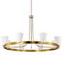 Nuvo Lighting Royale 8 Light 40" Wide Ring Chandelier Burnished Brass