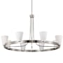 Nuvo Lighting Royale 8 Light 40" Wide Ring Chandelier Brushed Nickel