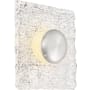 Nuvo Lighting Riverbed 10" Wide Rectangular LED Flush Mount Ceiling Fixture Polished Nickel