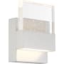 Nuvo Lighting Ellusion 6" Tall LED Bathroom Sconce Polished Nickel