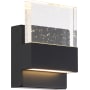Nuvo Lighting Ellusion 6" Tall LED Bathroom Sconce Matte Black