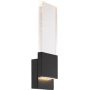 Nuvo Lighting Ellusion 14" Tall LED Bathroom Sconce Matte Black