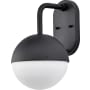 Nuvo Lighting Atmosphere 14" Tall LED Outdoor Wall Sconce Matte Black / Opal