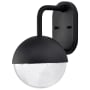 Nuvo Lighting Atmosphere 14" Tall LED Outdoor Wall Sconce Matte Black / Seeded