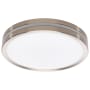 Nuvo Lighting 12" Wide LED Flush Mount Drum Ceiling Fixture Brushed Nickel