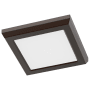 Nuvo Lighting 5" Wide LED Flush Mount Square Ceiling Fixture Bronze