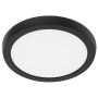 Nuvo Lighting 7" Wide LED Flush Mount Drum Ceiling Fixture - 90 CRI Black