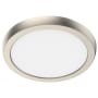 Nuvo Lighting 7" Wide LED Flush Mount Drum Ceiling Fixture - 90 CRI Brushed Nickel