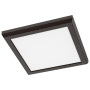 Nuvo Lighting 7" Wide LED Flush Mount Square Ceiling Fixture - 90 CRI Bronze