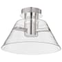 Nuvo Lighting Edmond 14" Wide Semi-flush Ceiling Fixture Polished Nickel