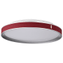 Nuvo Lighting Bandon 20" Wide Flush Mount Drum Ceiling Fixture Gray / Red