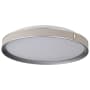 Nuvo Lighting Bandon 20" Wide Flush Mount Drum Ceiling Fixture Gray / Off-White