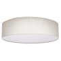 Nuvo Lighting 15" Wide LED Flush Mount Drum Ceiling Fixture Beige Fabric