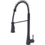 Olympia Faucets i2 1.5 GPM Single Hole Pre-Rinse Kitchen Faucet Matte Black