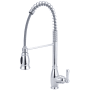Olympia Faucets Accent 1.5 GPM Single Hole Kitchen Faucet Polished Chrome
