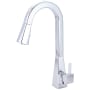 Olympia Faucets i3 1.5 GPM Single Hole Pre-Rinse Kitchen Faucet Polished Chrome