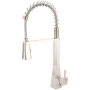 Olympia Faucets i3 1.5 GPM Single Hole Pre-Rinse Kitchen Faucet PVD Brushed Nickel