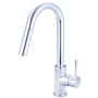 Olympia Faucets i2v 1.5 GPM Single Hole Kitchen Faucet Polished Chrome