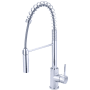 Olympia Faucets i2v 1.5 GPM Single Hole Pre-Rinse Kitchen Faucet Polished Chrome