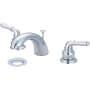 Olympia Faucets Accent 1.2 GPM Widespread Bathroom Faucet with C Style Spout and Pop-Up Drain Assembly Polished Chrome