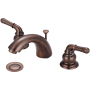 Olympia Faucets Accent 1.2 GPM Widespread Bathroom Faucet with C Style Spout and Pop-Up Drain Assembly Oil Rubbed Bronze