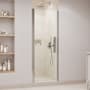 Ove Decors Pasadena 72" High x 29-7/16" Wide Pivot Frameless Shower Door with Clear Glass Satin Nickel