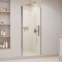Ove Decors Pasadena 72" High x 33" Wide Pivot Frameless Shower Door with Clear Glass Satin Nickel