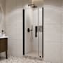 Ove Decors Pasadena 72" High x 35-3/4" Wide Pivot Frameless Shower Door with Clear Glass Black