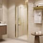Ove Decors Pasadena 72" High x 35-3/4" Wide Pivot Frameless Shower Door with Clear Glass Brushed Gold