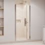 Ove Decors Pasadena 72" High x 35-3/4" Wide Pivot Frameless Shower Door with Clear Glass Satin Nickel