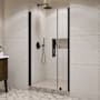 Ove Decors Pasadena 72" High x 43-3/8" Wide Pivot Frameless Shower Door with Clear Glass Black