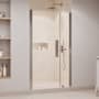 Ove Decors Pasadena 72" High x 43-3/8" Wide Pivot Frameless Shower Door with Clear Glass Satin Nickel