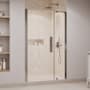 Ove Decors Pasadena 72" High x 47-3/8" Wide Pivot Frameless Shower Door with Clear Glass Satin Nickel