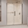 Ove Decors Pasadena 72" High x 59-1/16" Wide Pivot Frameless Shower Door with Clear Glass Satin Nickel