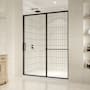 Ove Decors Zora 78-3/4" High x 60" Wide Sliding Framed Shower Door with Clear Glass Black