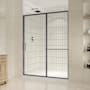 Ove Decors Zora 78-3/4" High x 60" Wide Sliding Framed Shower Door with Clear Glass Gunmetal Grey