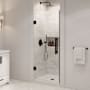 Ove Decors Panama 74-3/4" High x 32" Wide x 32" Deep Hinged Frameless Shower Enclosure with Clear Glass Black