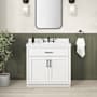 Ove Decors Bailey 36" Free Standing Single Basin Vanity Set with Cabinet and Quartz Vanity Top White