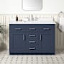 Ove Decors Bailey 48" Free Standing Single Basin Vanity Set with Cabinet and Quartz Vanity Top Midnight Blue