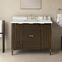 Ove Decors Gabi 42" Free Standing Single Basin Vanity Set with Cabinet and Engineered Stone Vanity Top Dark Walnut