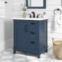 Ove Decors Pembrooke 30" Free Standing Single Basin Vanity Set with Cabinet and Cultured Marble Vanity Top Greyish Blue / Cultured Marble Top