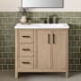 Ove Decors Solas 36" Free Standing Single Basin Vanity Set with Cabinet and Engineered Stone Vanity Top Sahara Birch