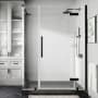 Ove Decors Endless 72" High x 48-13/16" Wide x 30-3/16" Deep Hinged Semi Frameless Shower Enclosure with Clear Glass Oil Rubbed Bronze