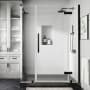 Ove Decors Endless 72" High x 50-13/16" Wide x 30-3/16" Deep Hinged Semi Frameless Shower Enclosure with Clear Glass Oil Rubbed Bronze