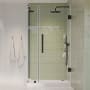 Ove Decors Endless 72" High x 29-13/16" Wide x 30-13/16" Deep Hinged Semi Frameless Shower Enclosure with Clear Glass Oil Rubbed Bronze