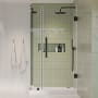 Ove Decors Endless 72" High x 37-13/16" Wide x 30-13/16" Deep Hinged Semi Frameless Shower Enclosure with Clear Glass Oil Rubbed Bronze
