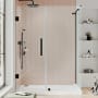 Ove Decors Endless 72" High x 59-1/8" Wide x 30-13/16" Deep Hinged Semi Frameless Shower Enclosure with Clear Glass Oil Rubbed Bronze