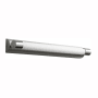 Oxygen Lighting Skyline 24" Wide ADA 1 Light Reversible Mount Fluorescent Bath Bar with Acrylic Cylinder Shade Satin Nickel