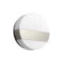Oxygen Lighting Aurora 2 Light 6" Tall LED Bathroom Sconce Satin Nickel
